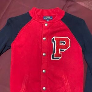 Ralph Lerann university style patch sweater